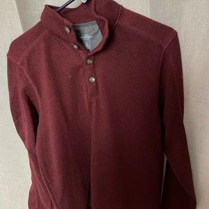 Button top maroon sweater